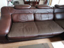 超之源皮沙发专用防滑垫冬季真皮沙发垫高档坐垫皮沙发保护套罩四季通用 舒适透气-深咖色 特殊尺寸定做专拍 实拍图