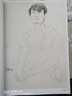 中国美术学院中国画系线描范本：徐默线描人物写生 实拍图
