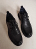 百丽系带商务鞋男商场同革抓纹舒适休闲皮鞋8CF01DM3 黑色-绒里 39 晒单实拍图