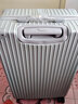 掌金者行李箱大容量拉杆箱登机箱皮箱轻音万向轮密码箱韩版长途旅行箱 银色拉链款 28英寸 【大尺寸出国搬家拖箱】 实拍图