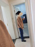 无印良品（MUJI）女式 牛仔 直筒裤 纯棉休闲长裤子女款 全棉秋季丹宁回潮 蓝色 24inch（160/60A） 实拍图