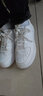 乔丹男鞋板鞋皮面小白鞋革面女鞋空军一号厚底增高情侣休闲运动鞋 男-白色【店长推荐】 39 实拍图