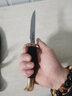 户外装备工具小刀具俄罗斯刀子防身多功能登山用品荒野外求生刀随身瑞士军士刀一体龙骨直刀 二代黑柄款 实拍图
