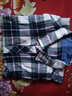 意宾男装衬衣春秋季休闲全棉衬衫百搭青年男士纯棉磨毛格子长袖衬衫男 MG02-02 L 实拍图