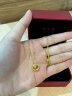 周大福 猫眼圆珠黄金项链(工费460)40cm约4.1g F222612 实拍图