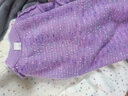 多妙屋女童毛衣秋装儿童打底衫大童仿貂绒毛线衣女孩上衣装10993紫色160 实拍图