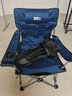 郝麦户外折叠椅子便携午休靠背休闲躺椅露营沙滩椅钓鱼凳导演椅 蓝色 实拍图