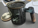 苏泊尔（SUPOR）玻璃茶水杯茶水分离泡茶杯加厚耐热办公室茶道杯茶具喝茶把手杯子 【316不锈钢内盖】壶嘴款470ml 实拍图