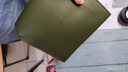 JPLAYER 笔记本电脑内胆包适用联想小米华为苹果macbook12-14英寸简约轻薄皮质电脑保护包 墨绿  实拍图