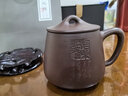 宜兴紫砂杯纯全手工原矿老紫泥名家家用泡茶杯子带盖大容量石瓢杯 毛方荣作品 实拍图