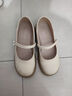 大东玛丽珍女鞋2025早春新款甜美吊坠气质粗跟套脚圆头小皮鞋0708 米色 3.5CM粗跟单鞋 36 实拍图