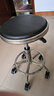 星恺（XINGKAI） 吧台椅可升降椅子凳子靠背转椅美容美发吧台凳实验室收银台椅子 黑色滑轮款 HK1062 实拍图