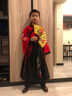 喵驼中小学生6-8-10-12岁男孩儿童汉服男童古装汉服国学服装小学生开笔礼男童弟子规三字经演出服 玉龙红色-送折扇-送鞋子 备注鞋子尺码 140 实拍图