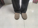 布瑞京老北京布鞋春秋季男单鞋防滑轻便软底中老年爸爸透气休闲驾车男鞋 驼色网面 38 实拍图