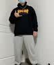 THRASHER 火焰帽衫 FLAME经典款情侣男款连帽卫衣滑板 王一博同款 黑色 L 实拍图