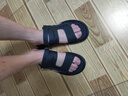 木林森男士真皮凉鞋2025新款夏季运动款高端外穿凉拖两用沙滩鞋男 黑色 运动鞋码，脚宽胖选大一码 43 实拍图