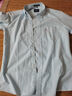 罗蒙（ROMON）纯棉牛津纺长袖衬衫男士休闲纯色上衣春秋款中青年商务修身衬衣男 1022湖蓝白条 40 实拍图