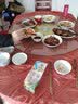 夜栖栖实木餐桌椅子全套组合长方形可折叠伸缩方圆两用吃饭家用客厅桌子 海棠色 1.5m 桌+10把餐椅 实拍图
