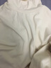 范思蓝恩22FS4378亲肤软糯半高领修身打底衫女秋冬内搭长袖针织衫 米杏色 M 实拍图
