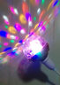 轴启彩灯泡LED七彩旋转灯泡家用卧室浪漫情调变色装饰魔球氛围彩色 七彩灯+2插万向管 实拍图