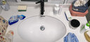 TOTO台盆LW548椭圆面盆嵌入抗污易洁陶瓷卫生间洗手池台下洗脸盆(07) 全套 盆+角阀+S弯+龙头 智洁釉面 实拍图