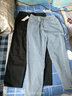 椋釉牛仔裤男秋季冬款宽松直筒长裤新款九分百搭男士裤子男休闲裤男 黑色+中蓝 XL （130-140斤可穿） 实拍图