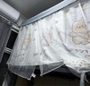 HOUSEGO 遮光蚊帐床帘一体式学生床宿舍上铺下铺寝室卡通可爱床帘 小熊3片+防尘顶蚊帐+可伸缩支架 帘高115(宽70-90*长190*高70-120 实拍图
