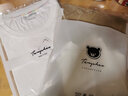 艾罗帝朗纯棉短袖t恤女新款春夏季学生宽松青年百搭学生白T半袖上衣打底衫 纯白 L 建议100-115斤 实拍图