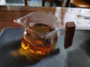 雅集茶具木把沉玺公道杯耐热玻璃带过滤茶漏茶道杯茶水分茶器350ml 实拍图