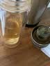 JRINKTEEA不锈钢茶漏茶水分离双层玻璃杯隔热男女士泡茶杯办公水杯双层顶盖 Tsukiko冰裂银300ml（一杯双盖） 实拍图
