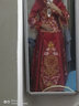 红妆饰佳 秀禾服新娘2026新款中式婚纱礼服结婚敬酒服旗袍女 深红色无钻款 S 实拍图