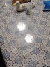 锦藤家居 桌布防水防油免洗塑料餐桌布茶几布长方形防滑PVC台布防尘桌垫 守望白蓝 135*220cm 实拍图
