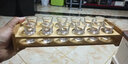 格娜斯（CRISTALGLASS）白酒杯家用玻璃套装小号一口杯二两烈酒子弹杯中国风 竖纹6只+竖纹分酒器+古铜杯架 实拍图