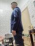罗蒙西服套装男双排扣休闲复古男士西装外套修身结婚新郎礼服男装 实拍图
