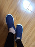 seagebel希洁贝尔 无尘车间微电子实验室制药车间防静电工作鞋防尘中巾鞋帆布防尘鞋无尘棉鞋 藏青色冬季保暖棉鞋PU软底 42码 实拍图