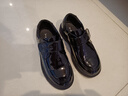 红蜻蜓儿童秋季童鞋男女童英伦风演出学生小皮鞋D233TQ616黑色镜面32 实拍图