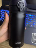 膳魔师（THERMOS）不锈钢保温杯水杯学生杯子生日礼物儿童车载团购定制刻字JNL系列 进口JNL-352黑色 350ml 实拍图