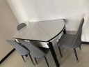 莱仕达京东居家优选岩板餐桌椅组合可伸缩家用实木饭桌子LSD01 1.35+6椅 晒单实拍图