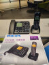 飞利浦（PHILIPS）无绳电话机 无线座机 子母机 办公家用 一键拨号 内部对讲DCTG152一拖一 (黑色) 实拍图