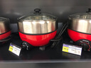 永兴无涂层电火锅家用分体式可拆洗多用途锅多功能插电热锅2-3-4升304不锈钢带蒸笼煎烤炒菜煮面锅4L 4L 带蒸笼 实拍图