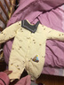 嘉贝艾尔婴儿衣服秋冬装厚款棉衣婴儿连体衣男女宝宝衣服0-1岁哈衣爬服 彩虹小熊 73cm(建议12-16斤) 实拍图