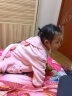 可歆宝贝女童恐龙衣服连体睡衣儿童防着凉法兰绒男童宝宝秋冬卡通男孩哈衣 粉色（恐龙连体） 90码建议1-2岁（身高85左右） 实拍图