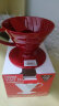 HARIO 日本V60耐热树脂咖啡滤杯滴滤式咖啡过滤配量勺家用咖啡器具滤杯 1-4人份红色滤杯+量勺 实拍图