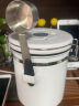 Mongdio 咖啡豆密封罐 白色304不锈钢咖啡粉保存罐单项排气储物罐含勺 晒单实拍图