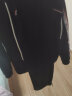 ELLE ACTIVE 百搭纯色LOGO运动裤女装春夏季通勤舒适透气显瘦休闲长裤女 黑色 XL 实拍图