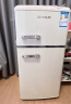 德姆勒（DEMULLER）复古冰箱小型大容量家用租房电冰箱 化妆品静音强劲网红冰箱冷藏冷冻节能 BCD-118芝士白 实拍图