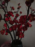 凉笙 仿真花梅花客厅腊梅套装假花家居摆件书房装饰盆栽花艺套装 5支-红色梅花(不含花瓶) 实拍图