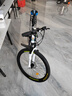 凤凰（Phoenix）可折叠山地车自行车成人男女新款式学生12到18岁变速越野软尾单车 双避震【密封全轴承】钢架/辐条轮白蓝 27.5寸-24速【身高168-198cm】 实拍图