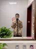 回访人春秋季冰丝睡衣男士长袖夏季宽松时尚开衫家居服套装加大码 K716#金米 L 100-125斤 实拍图
