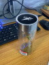 富光 健牌系列双层透明泡茶杯 带盖带滤网玻璃杯 商务男女便携水杯子 320ML 实拍图